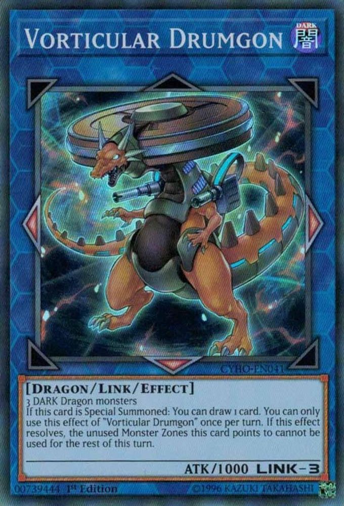 Vorticular Drumgon (CYHO-EN041) - Super Rare