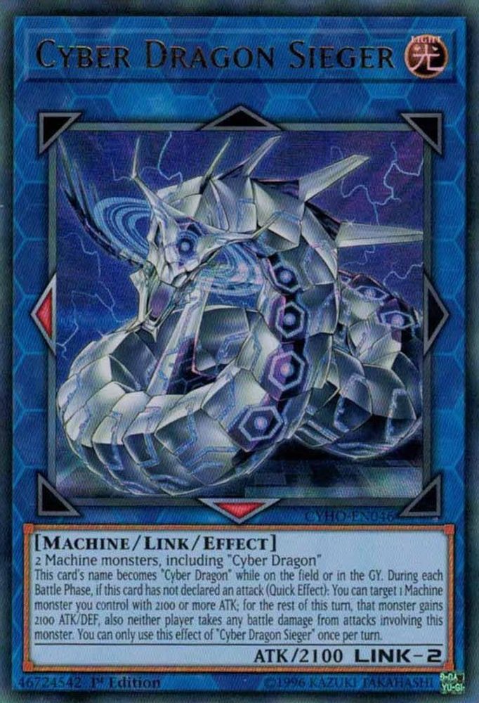 Cyber Dragon Sieger (CYHO-EN046) - Ultra Rare