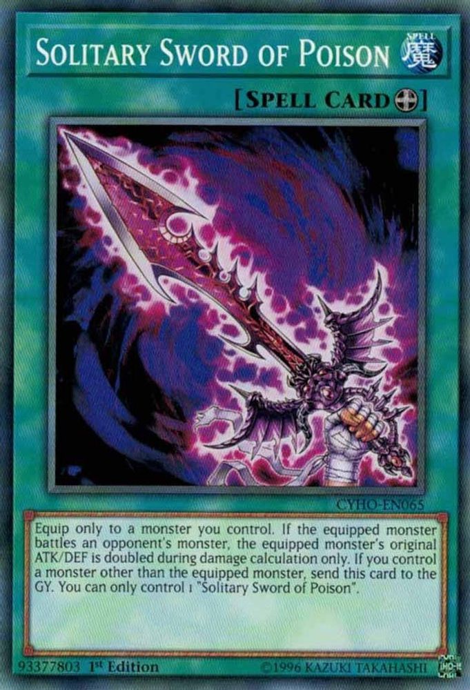 Solitary Sword of Poison (CYHO-EN065) - Common
