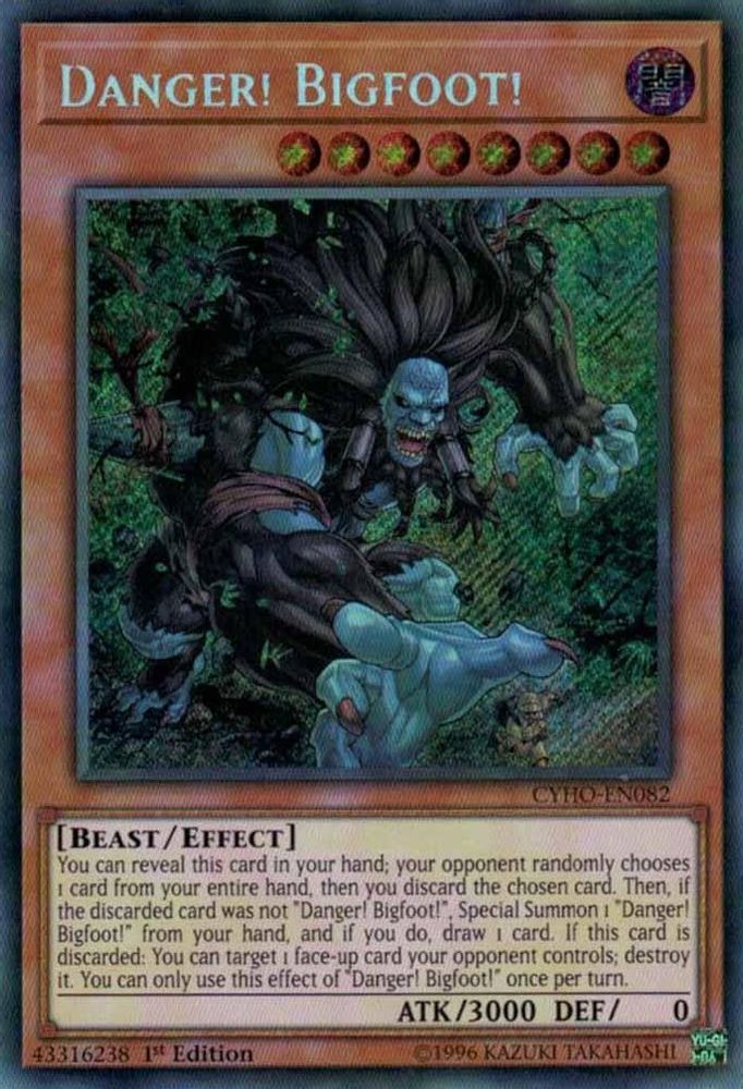 Danger! Bigfoot! (CYHO-EN082) - Secret Rare