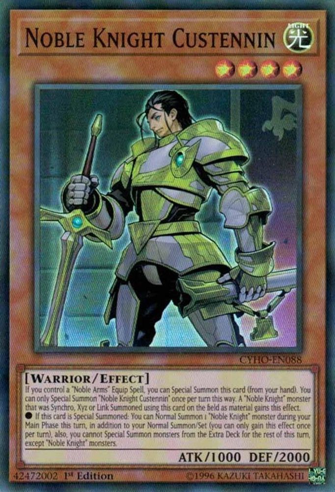 Noble Chevalier Custennin [CYHO-EN088] Super Rare 