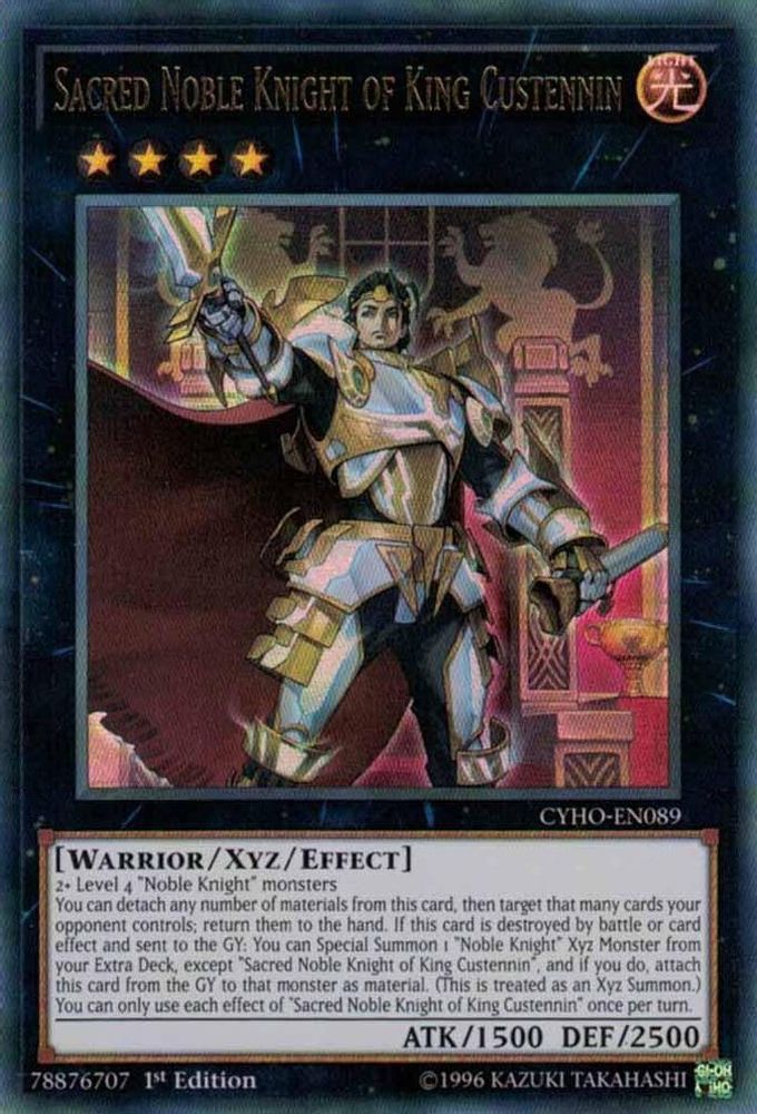 Sacred Noble Knight of King Custennin (CYHO-EN089) - Ultra Rare