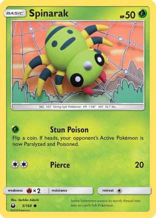 Spinarak 005/168  - Common