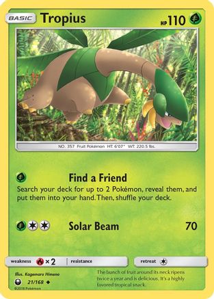 Tropius (21/168) [Soleil et Lune : Tempête céleste] 