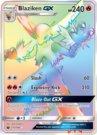 Blaziken GX (170/168) [Soleil et Lune : Tempête céleste] 