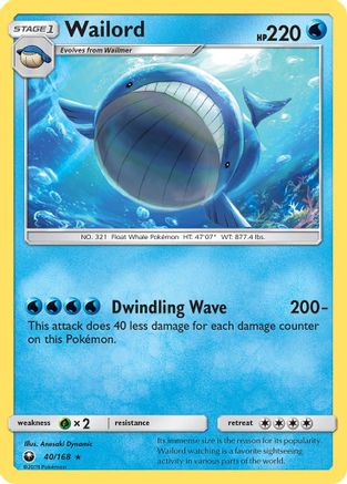 Wailord 040  - Rare