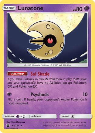Lunatone (61/168) [Soleil et Lune : Tempête céleste] 