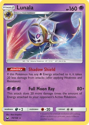 Lunala  - Holofoil - Holo Rare