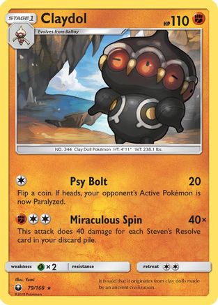 Claydol (79/168) [Soleil et Lune : Tempête céleste] 