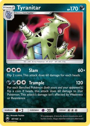 Tyranitar 087/168  - Holofoil - Holo Rare