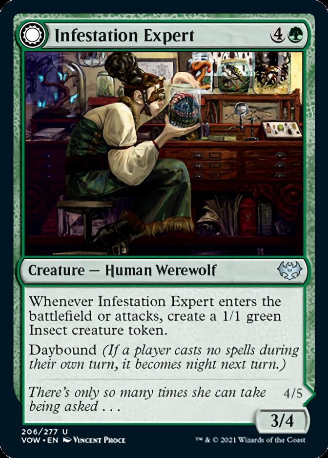 Expert en infestation // Loup-garou infesté [Innistrad : Vœu Pourpre] 
