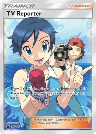 TV Reporter (Full Art)  - Holofoil - Ultra Rare