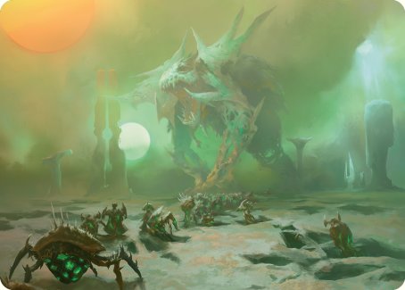 Carte d'art Twilight de Green Sun [Phyrexia : All Will Be One Art Series] 
