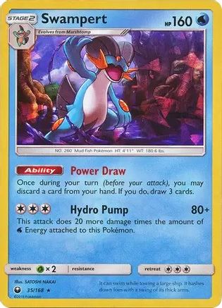 Swampert - 35/168 (SM Celestial Storm)/168  - Holofoil - Holo Rare