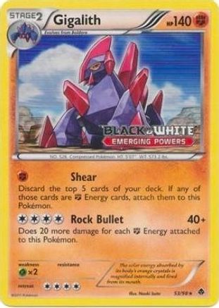 Gigalith (53/98) (Avant-première Promo) [Noir et Blanc : Promos Black Star] 