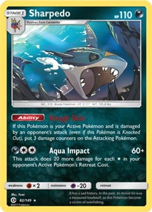 Sharpedo - 82/149 (Cosmos Holo)/149  - Holofoil - Promo