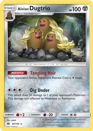 Alolan Dugtrio (Cosmos Holo) 087/149  - Holofoil - Promo