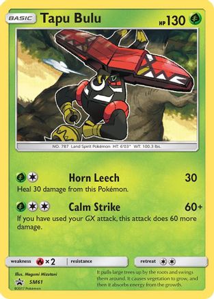 Tapu Bulu - SM61  - Holofoil - Promo