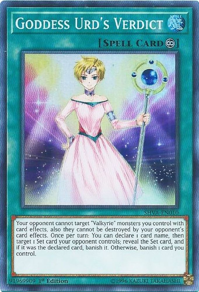 Goddess Urd's Verdict (SHVA-EN010) - Super Rare