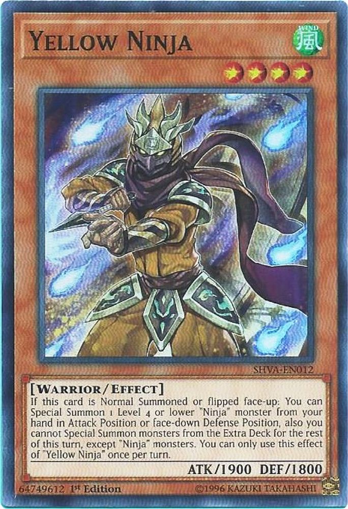 Yellow Ninja (SHVA-EN012) - Super Rare