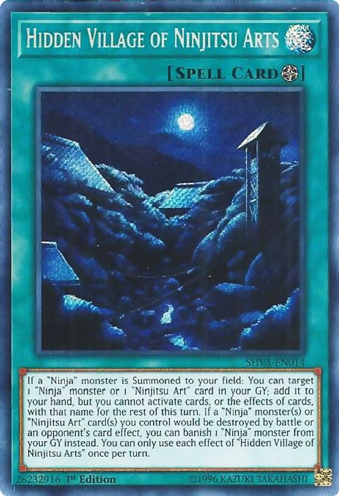 Hidden Village of Ninjitsu Arts (SHVA-EN014) - Secret Rare