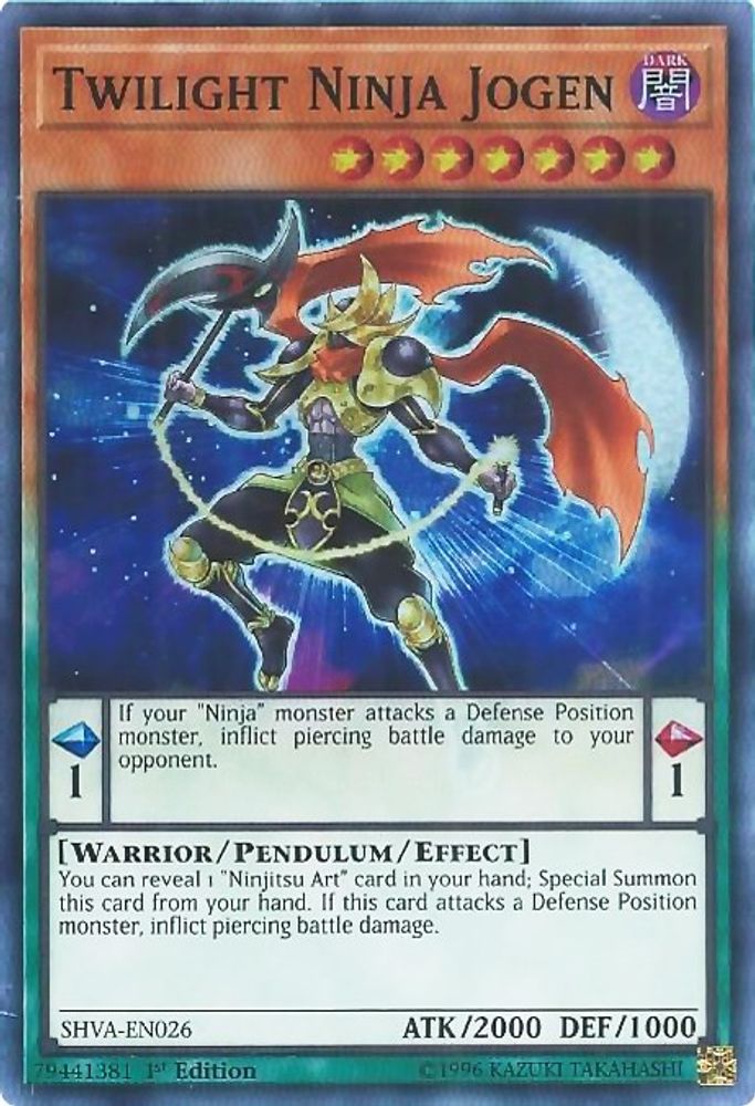 Twilight Ninja Jogen (SHVA-EN026) - Super Rare