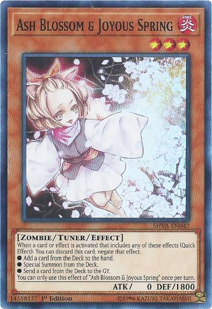 Ash Blossom & Joyous Spring (SHVA-EN047) - Super Rare