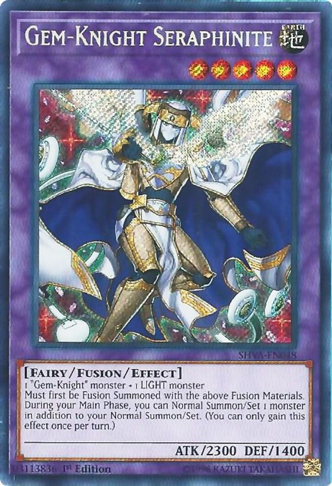 Gem-Knight Seraphinite (SHVA-EN048) - Secret Rare