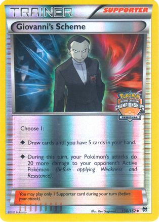 Giovanni's Scheme (Regional Championships) 138/162  - Reverse Holofoil - Promo