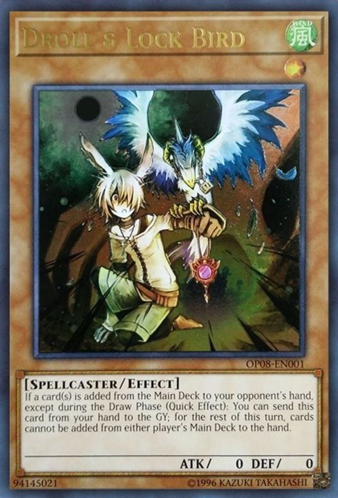 Droll & Lock Bird (UTR) (OP08-EN001) - Ultimate Rare
