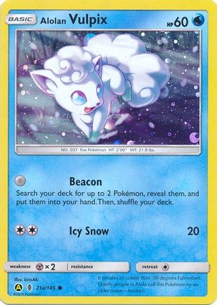 Alolan Vulpix 21a/145  - Holofoil - Promo