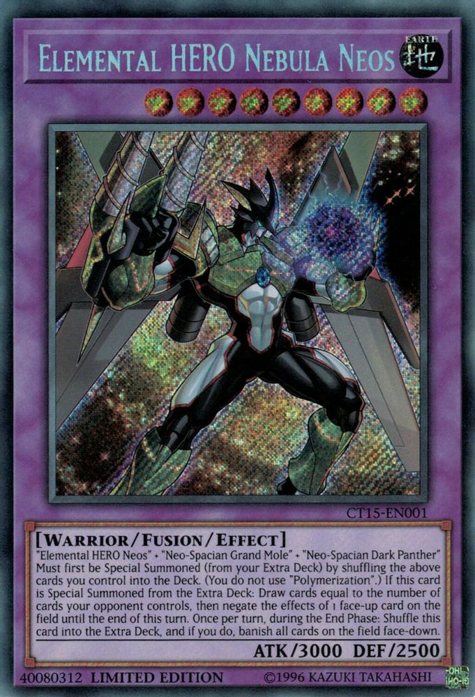 Elemental HERO Nebula Neos (CT15-EN001) - Secret Rare