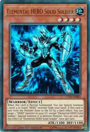 Elemental Hero Solid Soldier [CT15-EN003] Ultra Rare