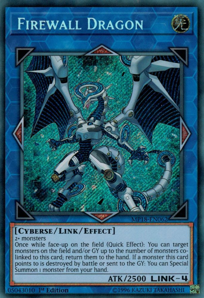 Firewall Dragon (MP18-EN062) - Secret Rare
