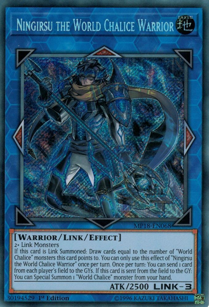Ningirsu the World Chalice Warrior (MP18-EN068) - Secret Rare