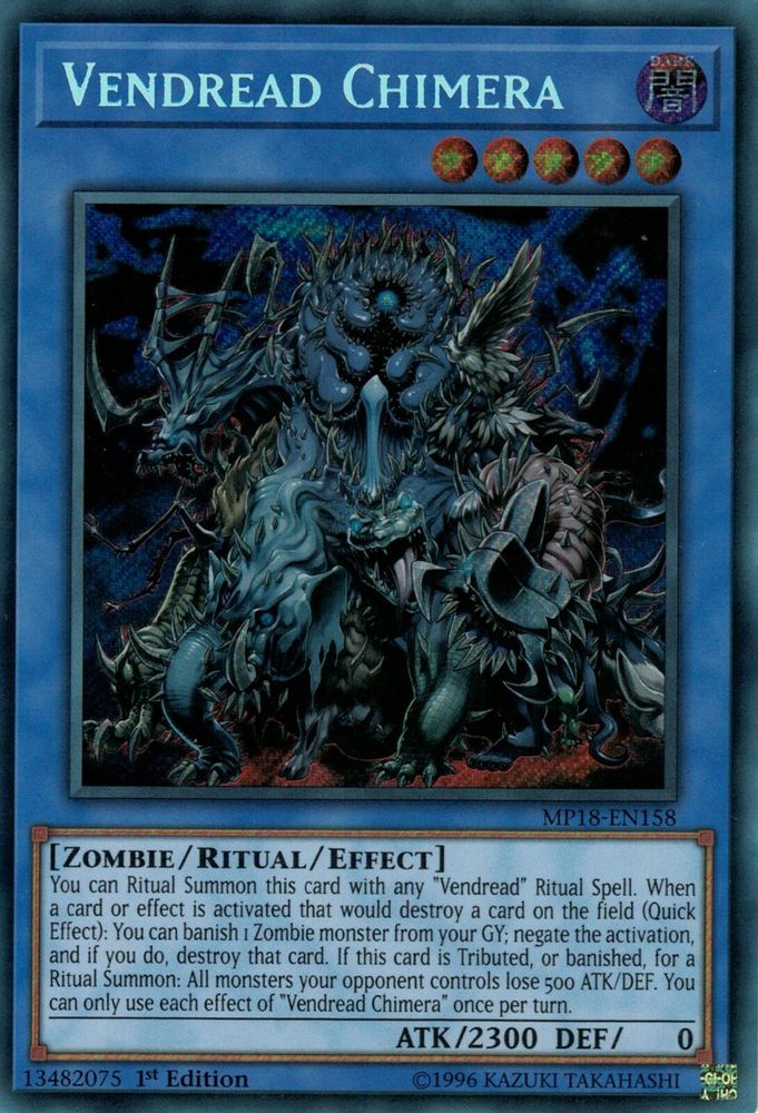Vendread Chimera (MP18-EN158) - Secret Rare