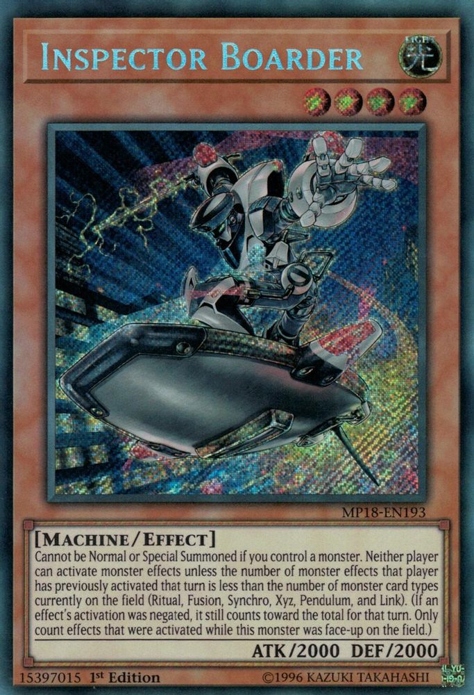 Inspector Boarder (MP18-EN193) - Secret Rare