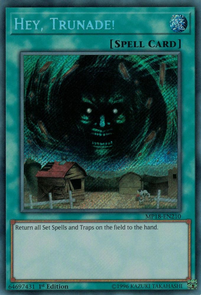 Hey, Trunade! (MP18-EN210) - Secret Rare