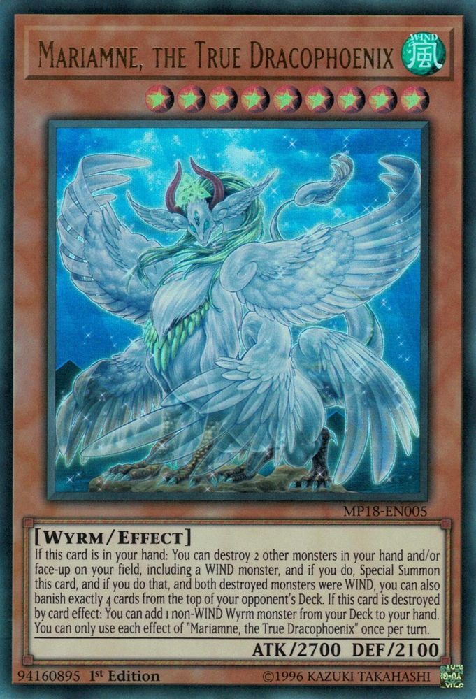 Mariamne, the True Dracophoenix (MP18-EN005) - Ultra Rare