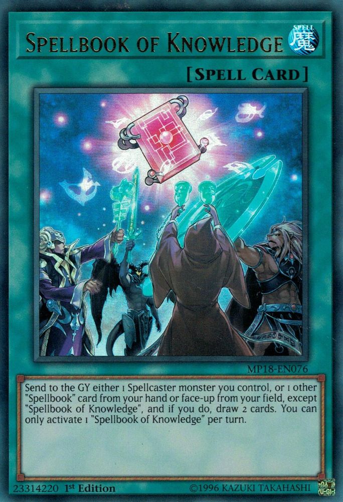 Spellbook of Knowledge (MP18-EN076) - Ultra Rare