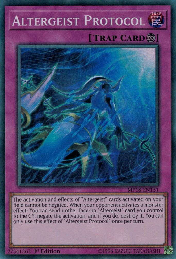 Altergeist Protocol (MP18-EN151) - Super Rare