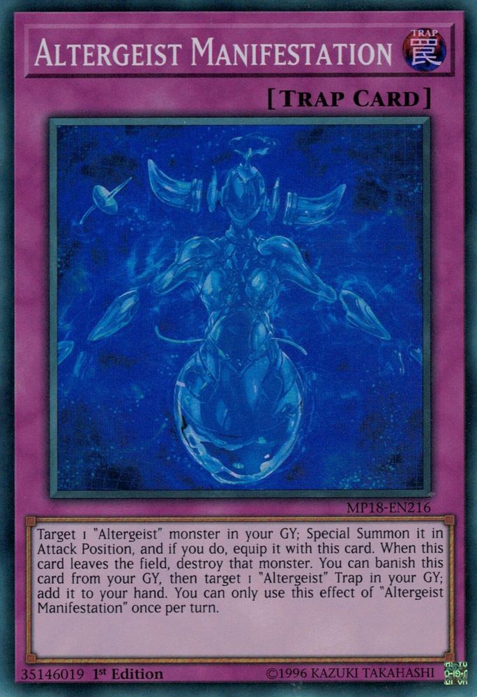Altergeist Manifestation (MP18-EN216) - Super Rare