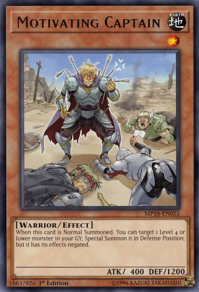 Motivating Captain (MP18-EN055) - Rare