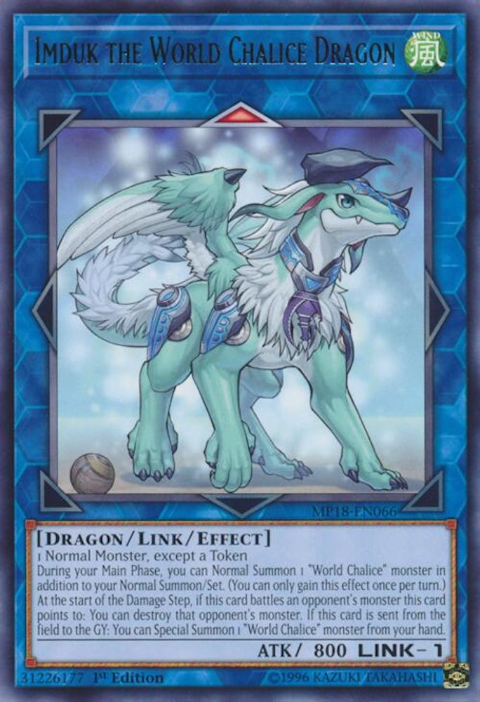 Imduk the World Chalice Dragon (MP18-EN066) - Rare