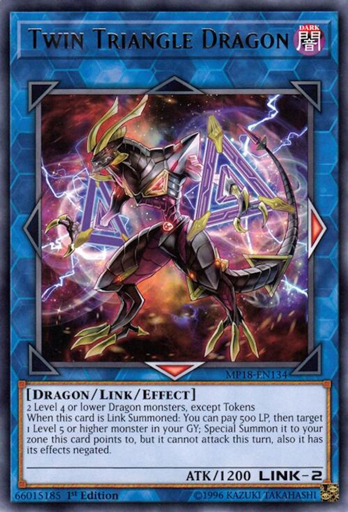 Twin Triangle Dragon (MP18-EN134) - Rare