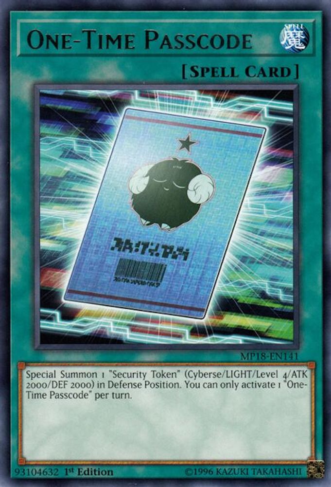 One-Time Passcode (MP18-EN141) - Rare