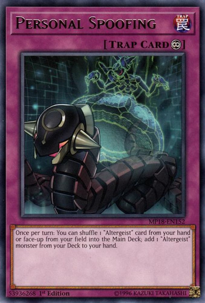 Personal Spoofing (MP18-EN152) - Rare