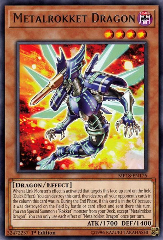 Metalrokket Dragon (MP18-EN176) - Rare