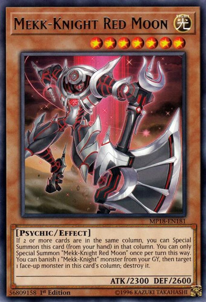 Mekk-Knight Red Moon (MP18-EN181) - Rare