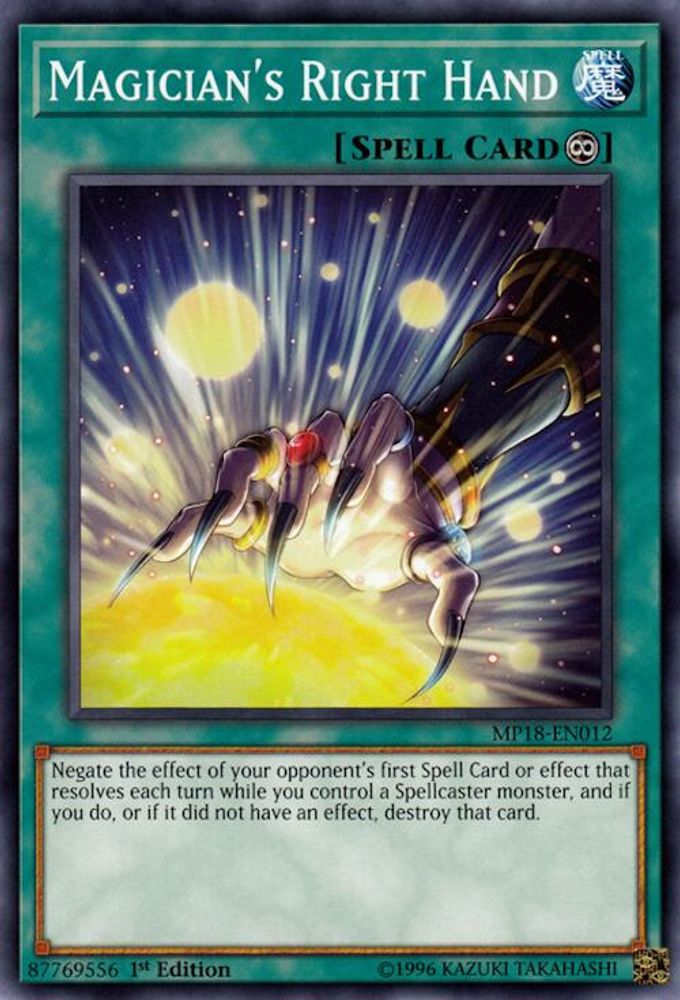 Magician's Right Hand (MP18-EN012) - Common